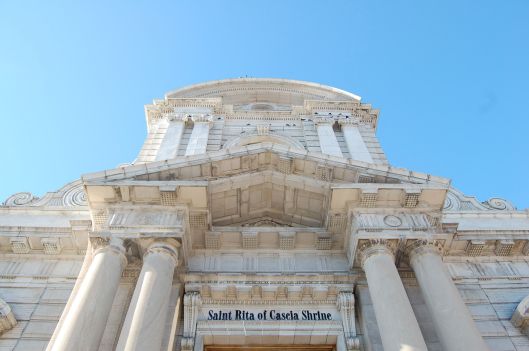 rita shrine looking up