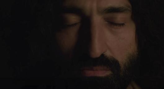 jesus face eyes closed