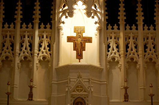 cross at st john the evangelist at st johns church phila